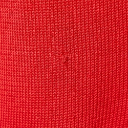 Pre Owned CH Carolina Herrera Red Silk & Cotton Knit Cardigan M