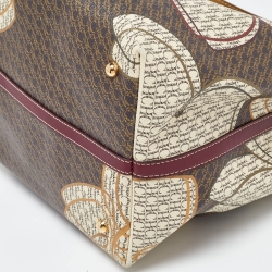 CH Carolina Herrera Multicolor Monogram Coated Canvas and Leather Matryoshka Padlock Tote