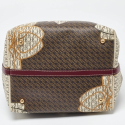 CH Carolina Herrera Multicolor Monogram Coated Canvas and Leather Matryoshka Padlock Tote