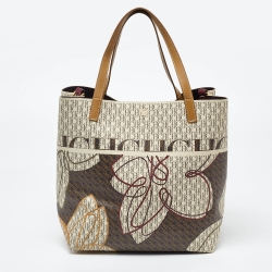 CH Carolina Herrera Multicolor Monogram Coated Canvas and Leather Matryoshka Padlock Tote