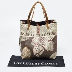 CH Carolina Herrera Multicolor Monogram Coated Canvas and Leather Matryoshka Padlock Tote