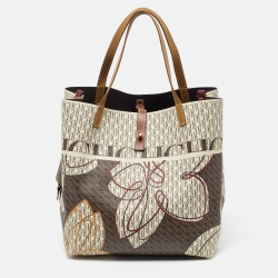 CH Carolina Herrera Multicolor Monogram Coated Canvas and Leather Matryoshka Padlock Tote