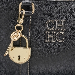 مملوكة مسبقًا حقيبة يد توتس سي أتش كارولينا هيريرا ماتيو جلد أسود