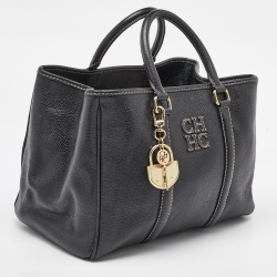 مملوكة مسبقًا حقيبة يد توتس سي أتش كارولينا هيريرا ماتيو جلد أسود