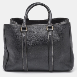 مملوكة مسبقًا حقيبة يد توتس سي أتش كارولينا هيريرا ماتيو جلد أسود