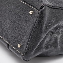 مملوكة مسبقًا حقيبة يد توتس سي أتش كارولينا هيريرا ماتيو جلد أسود