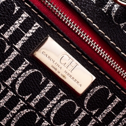 Pre Owned Carolina Herrera Brown Monogram Coated Canvas Shopper Tote