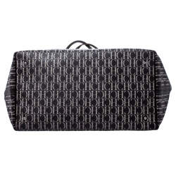 Pre Owned Carolina Herrera Brown Monogram Coated Canvas Shopper Tote