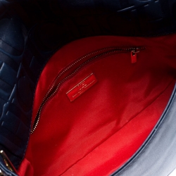 مملوكة مسبقًا حقيبة كتف كارولينا هيريرا نيو بالتازار بقلاب جلد زرقاء