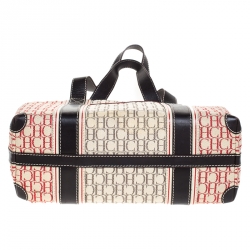 مملوكة مسبقًا Carolina Herrera Beige/Multicolor Canvas Shopper Tote