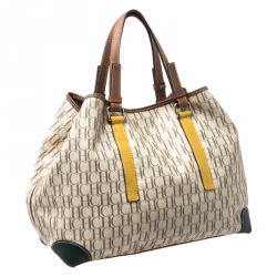 مملوكة مسبقًا حقيبة كارولينا هيريرا جلد وكانفاس مقوي متعددة الألوان