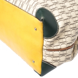 مملوكة مسبقًا حقيبة كارولينا هيريرا جلد وكانفاس مقوي متعددة الألوان