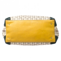 مملوكة مسبقًا حقيبة كارولينا هيريرا جلد وكانفاس مقوي متعددة الألوان