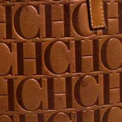 Pre Owned حقيبة يد كارولينا شوبر جلد مونوغرامية بنية