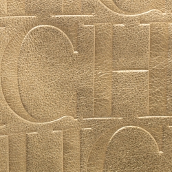 Pre Owned Carolina Herrera Metallic Gold Monogram Leather Matryoshka Tote