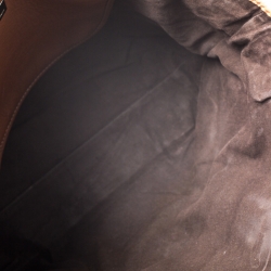 Pre Owned حقيبة يد كارولينا شوبر جلد مونوغرامية بنية