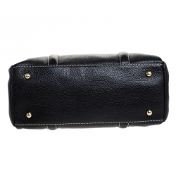 Pre Owned Carolina Herrera Black Leather Andy Boston Bag