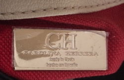 Pre Owned Carolina Herrera Multicolor Monogram Coated Canvas and Leather Crossbody Bag