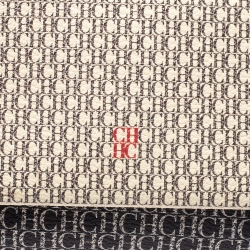 Pre Owned Carolina Herrera Multicolor Monogram Coated Canvas and Leather Crossbody Bag