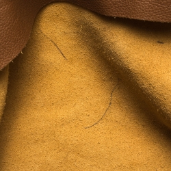 Pre Owned Carolina Herrera Brown Leather Shopper Tote