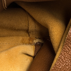 Pre Owned Carolina Herrera Brown Leather Shopper Tote