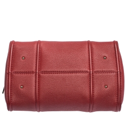 Pre Owned حقيبة كارولينا هيريرا جلد حمراء