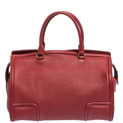 Pre Owned حقيبة كارولينا هيريرا جلد حمراء