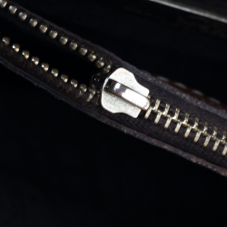 Pre Owned Carolina Herrera Brown Pebbled Leather Small Matteo Tote