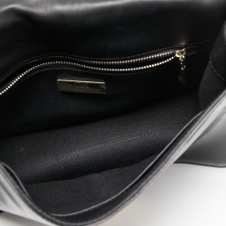 Pre Owned CH Carolina Herrera Black Patent Leather Top Handle Bag