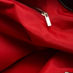 مملوكة مسبقًا CH Carolina Herrera Black Monogram Embossed Leather Matteo Tote