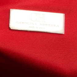 مملوكة مسبقًا CH Carolina Herrera Black Monogram Embossed Leather Matteo Tote