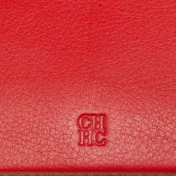 Pre Owned CH Carolina Herrera Brown Leather Continental Wallet