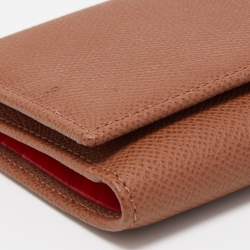 Pre Owned CH Carolina Herrera Brown Leather Continental Wallet