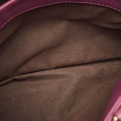 Pre Owned CH Carolina Herrera Purple Leather Charm Tote