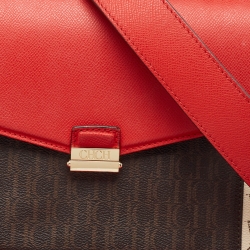 Pre Owned CH Carolina Herrera Multicolor Monogram Coated Canvas Top Handle Bag