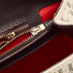 Pre Owned CH Carolina Herrera Multicolor Monogram Coated Canvas Top Handle Bag