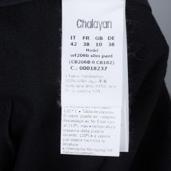Chalayan Black Wool Slim Pants M