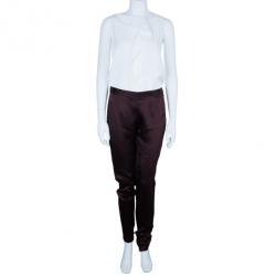 Chalayan Amaranth Satin Pants S