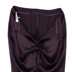 Chalayan Amaranth Satin Pants S