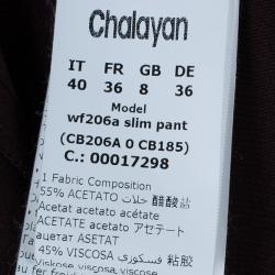 Chalayan Amaranth Satin Pants S