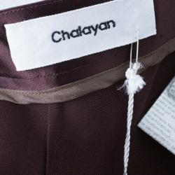 Chalayan Amaranth Satin Pants S