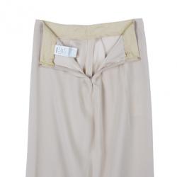 Chalayan Slit Cream Maxi Skirt M