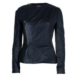Chalayan Leather Zipper Jacket M