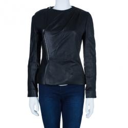 Chalayan Leather Zipper Jacket M