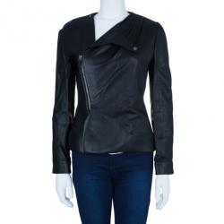 Chalayan Leather Zipper Jacket M