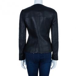 Chalayan Leather Zipper Jacket M