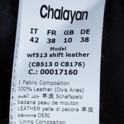 Chalayan Leather Zipper Jacket M