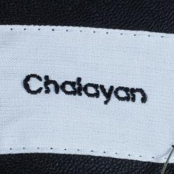 Chalayan Leather Zipper Jacket M