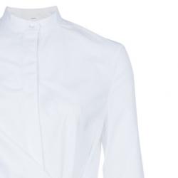 Chalayan White Poplin Zip Shirt  S