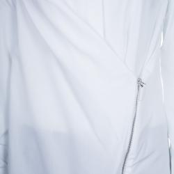 Chalayan White Poplin Zip Shirt  S